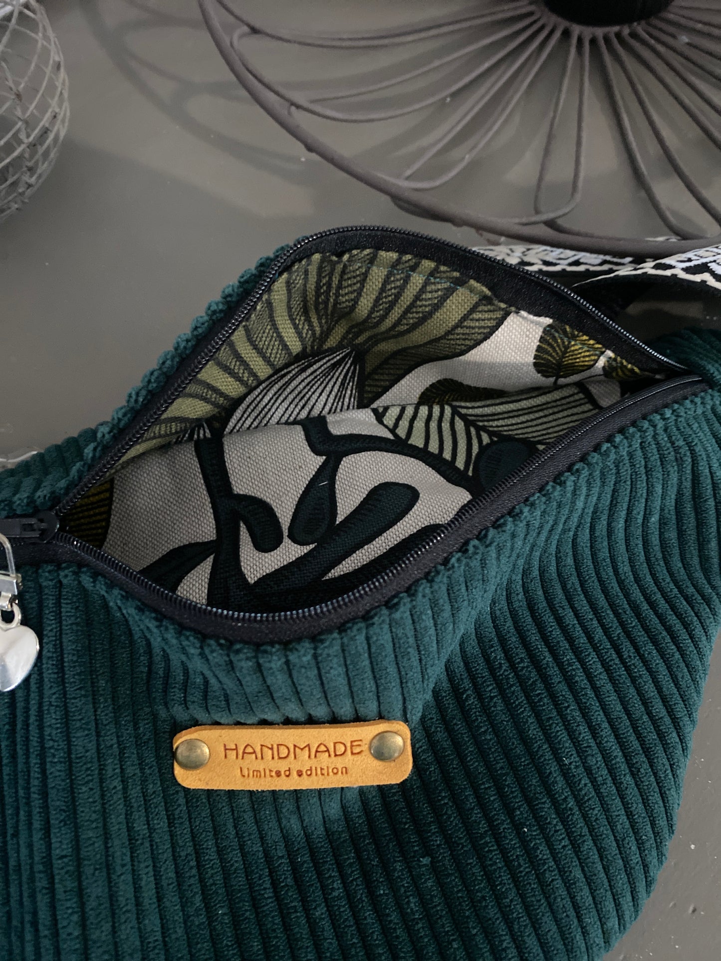 BANANE médium velours vert forêt 🌳