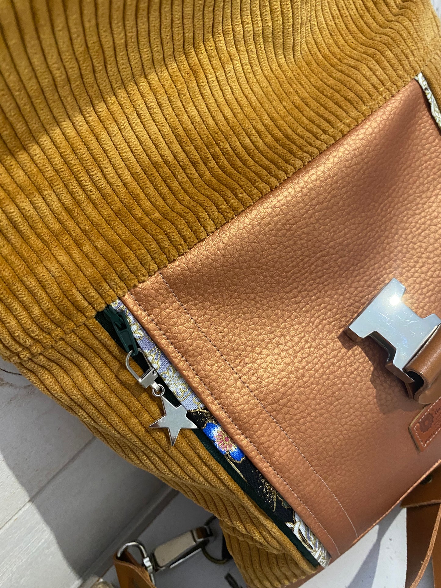 TROTTEUR sac à dos sangles cuir
