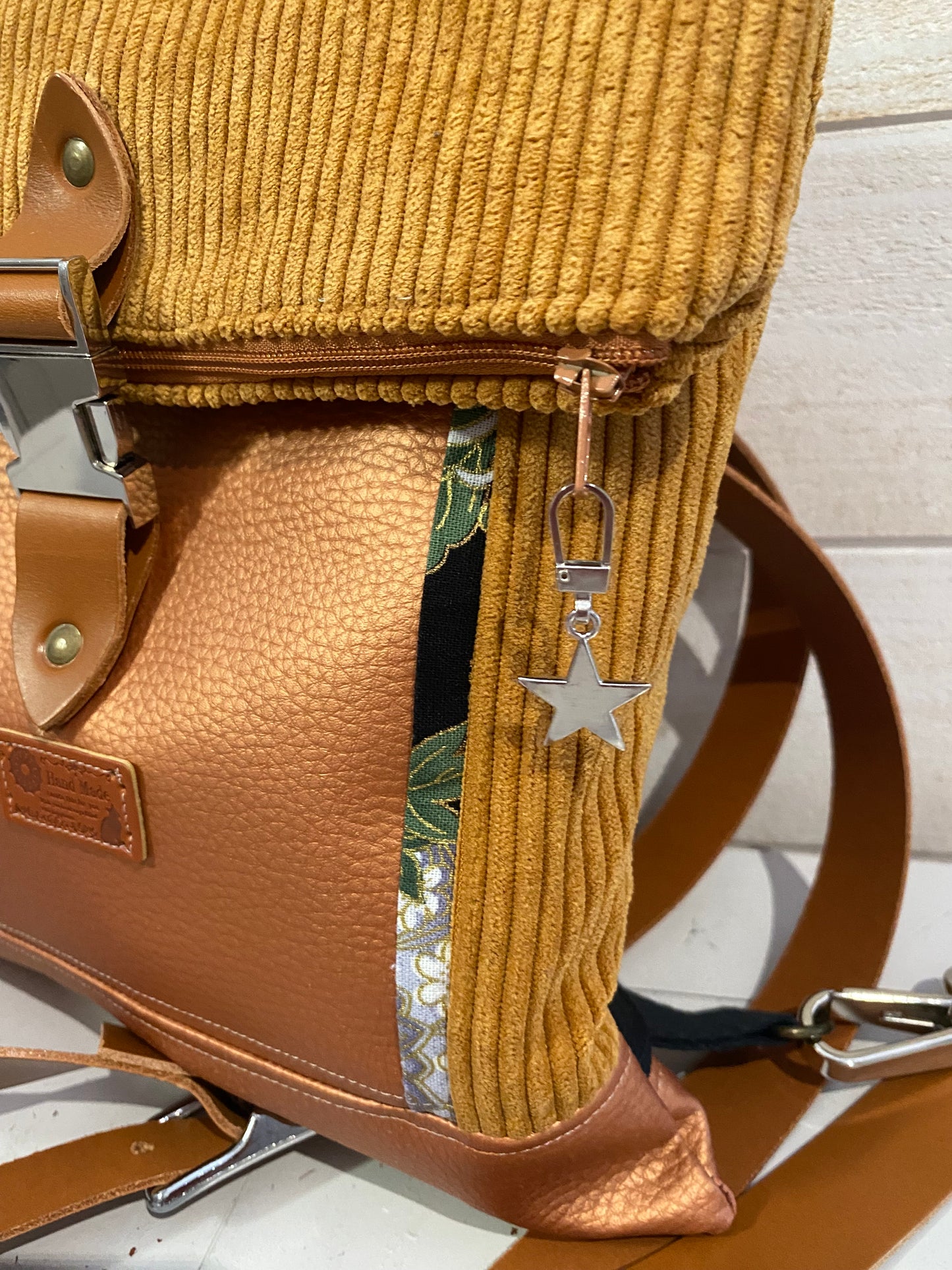 TROTTEUR sac à dos sangles cuir
