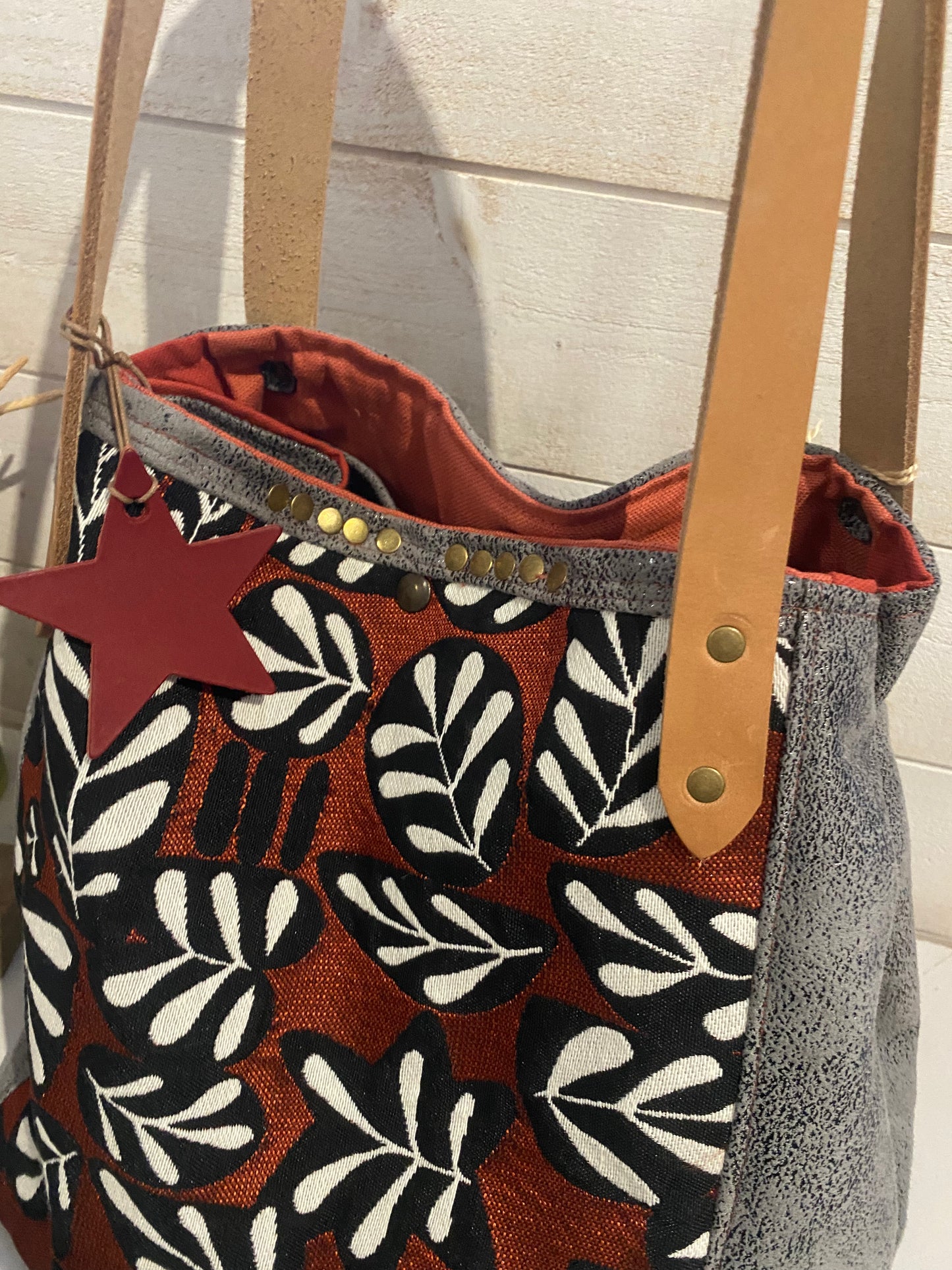 GALETA : cabas anses cuir