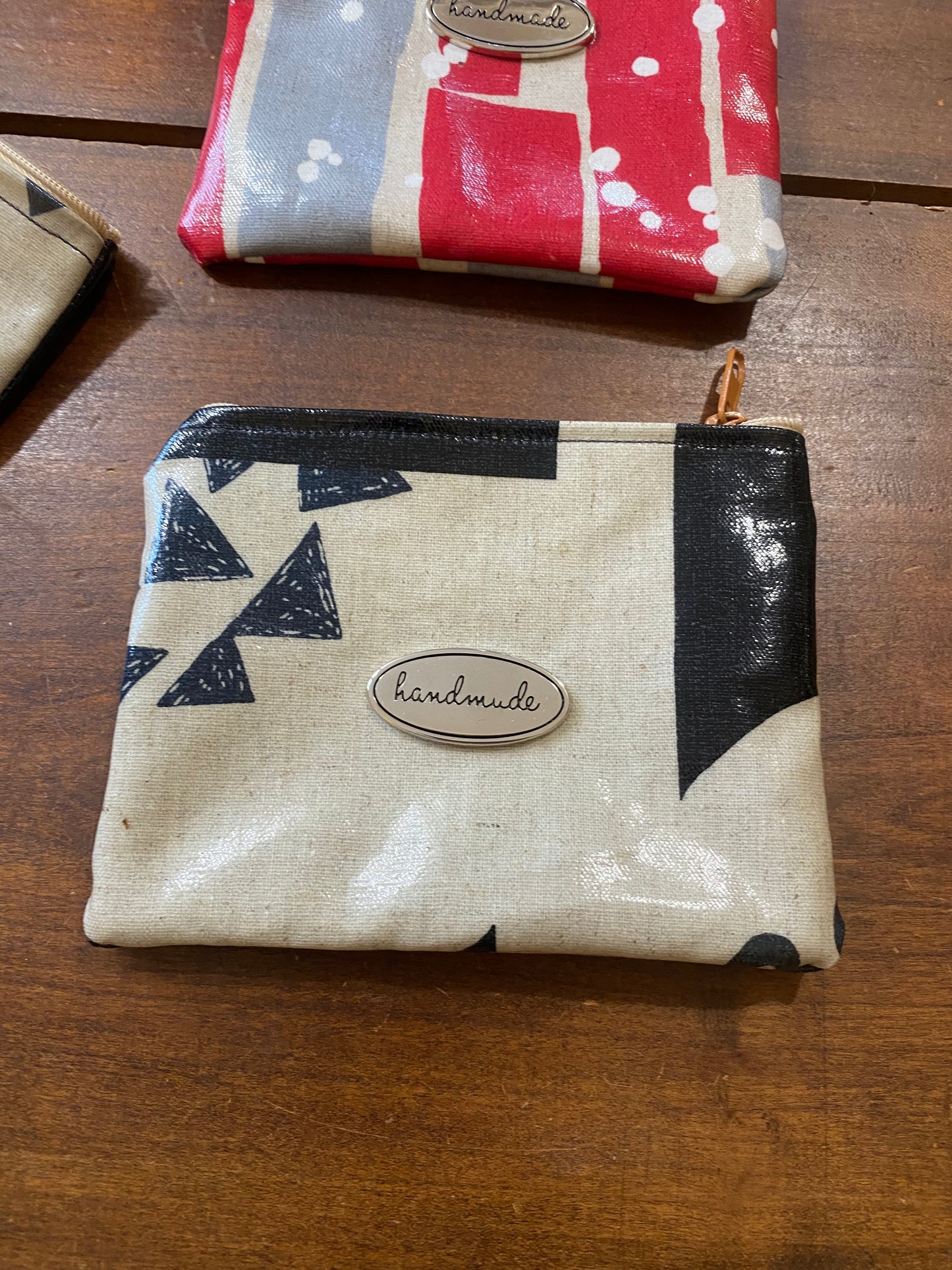 KOKKA porte monnaie en lin enduit .