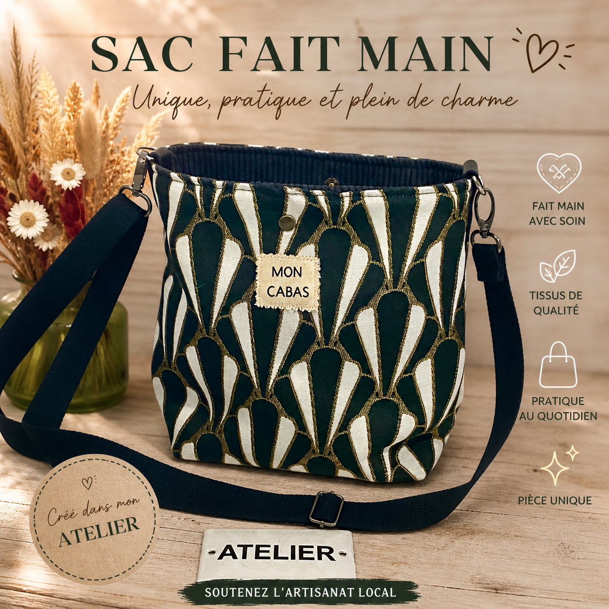 ART DÉCO sac bandoulière