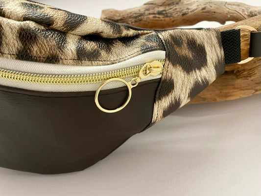 BANANE XL simili marron et léopard