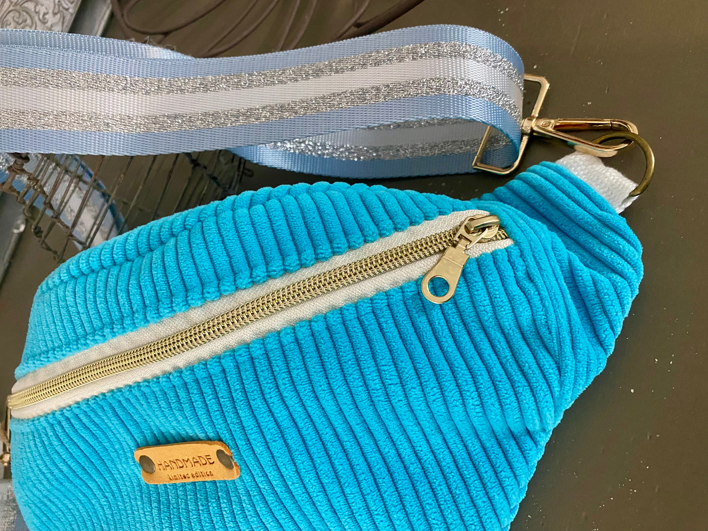 BANANE velours XL bleu ciel