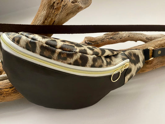 BANANE XL simili marron et léopard