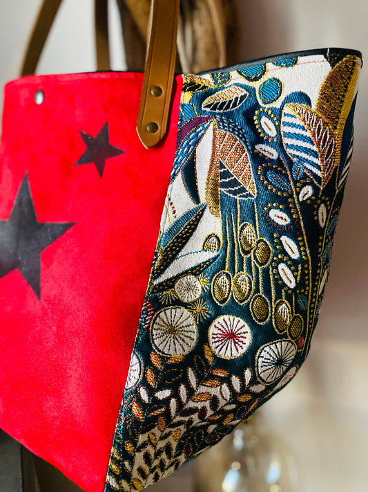 STARS Sac cabas anses cuir limousin ⭐️