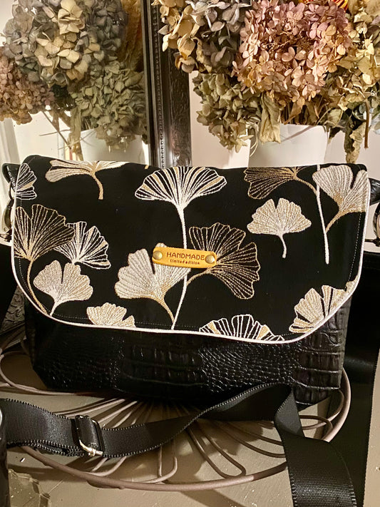 GINGKO besace simili croco