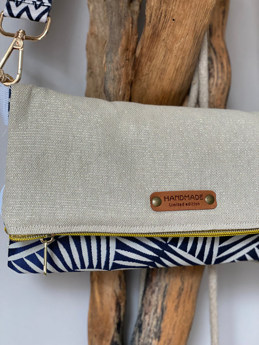 LEAF pochette zippée à rabat