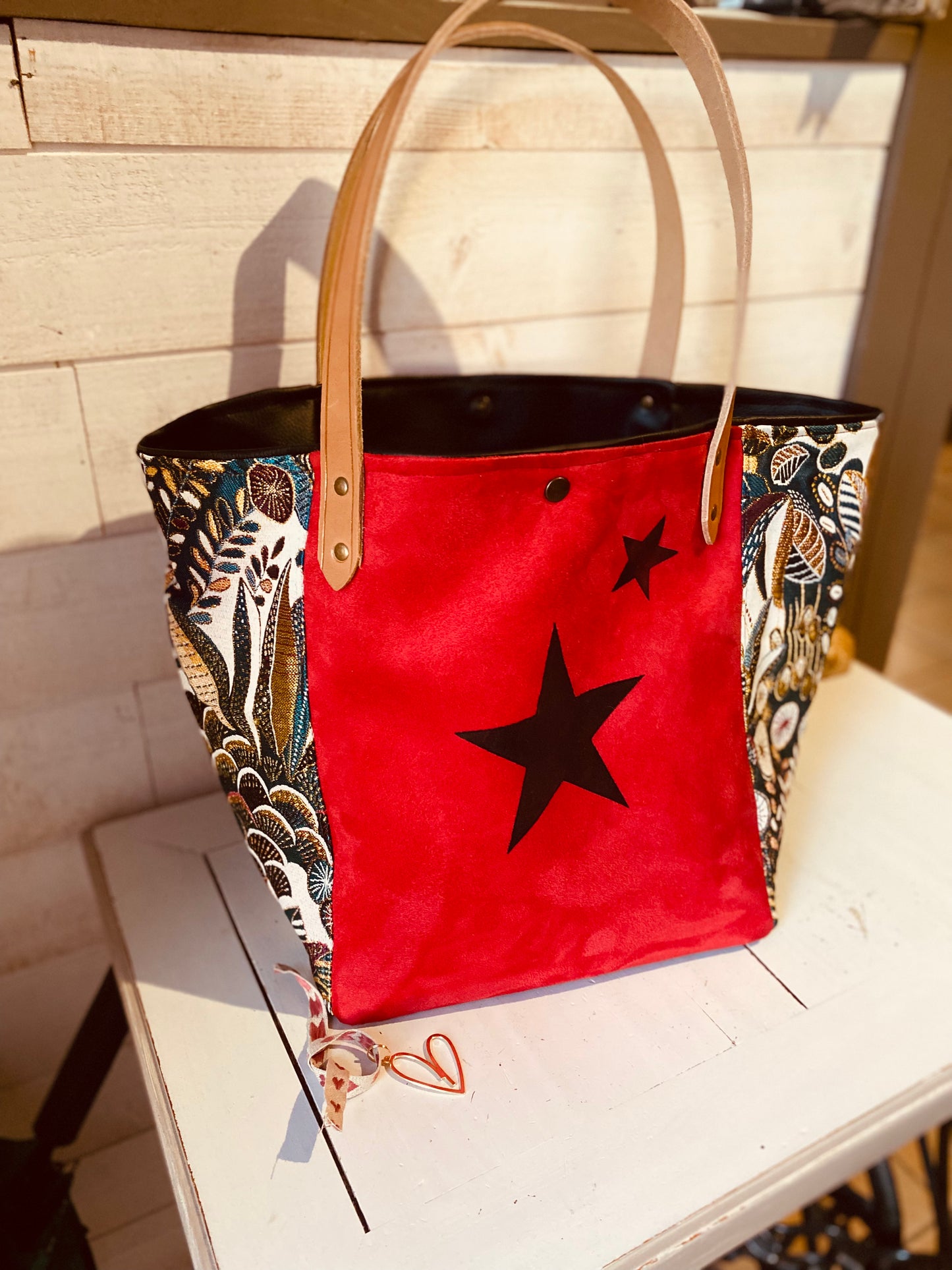 STARS Sac cabas anses cuir limousin ⭐️