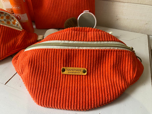 Banane velours bleue/orange/verte