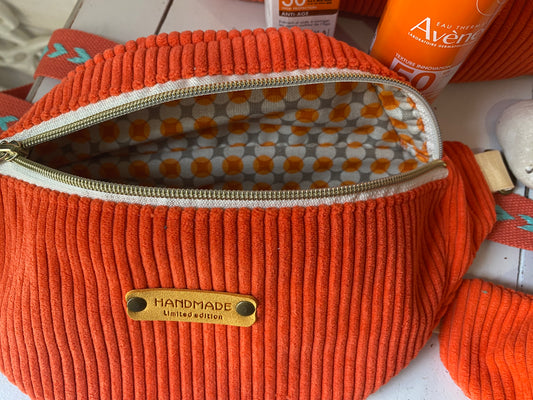 Banane velours bleue/orange/verte