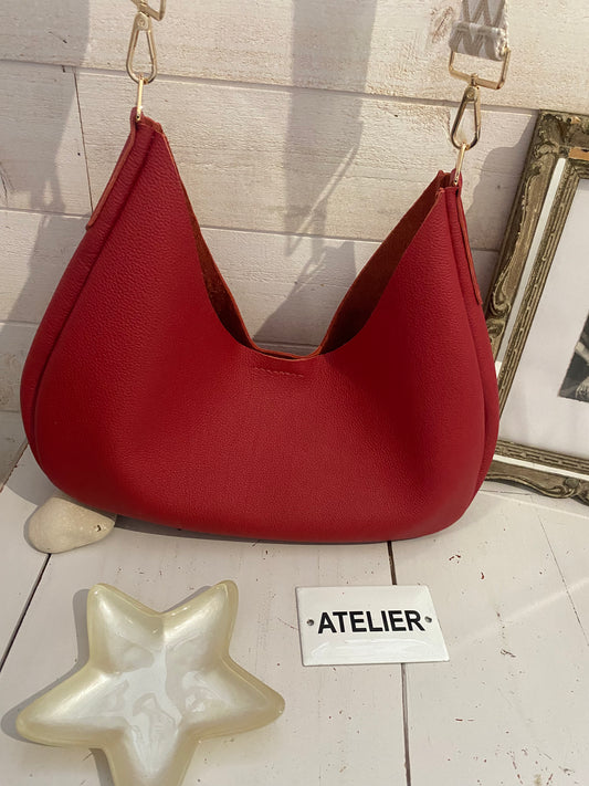 LUNA sac besace cuir souple
