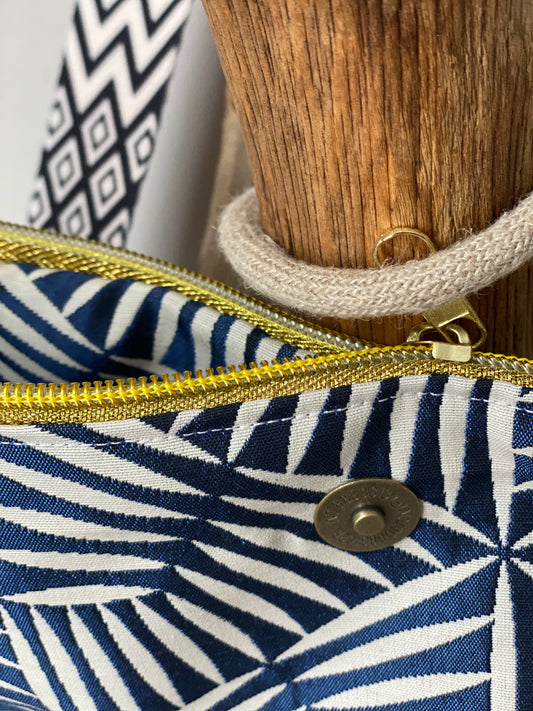 LEAF pochette zippée à rabat
