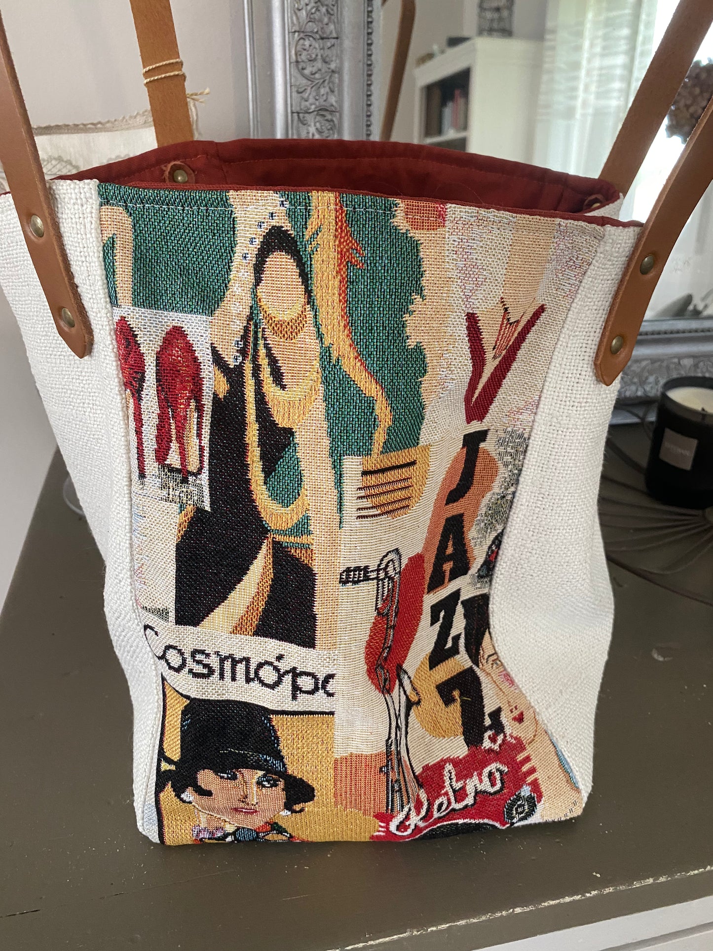 JAZZ sac cabas anses cuir
