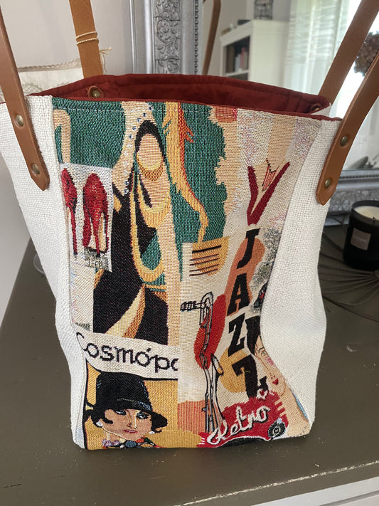 JAZZ sac cabas anses cuir