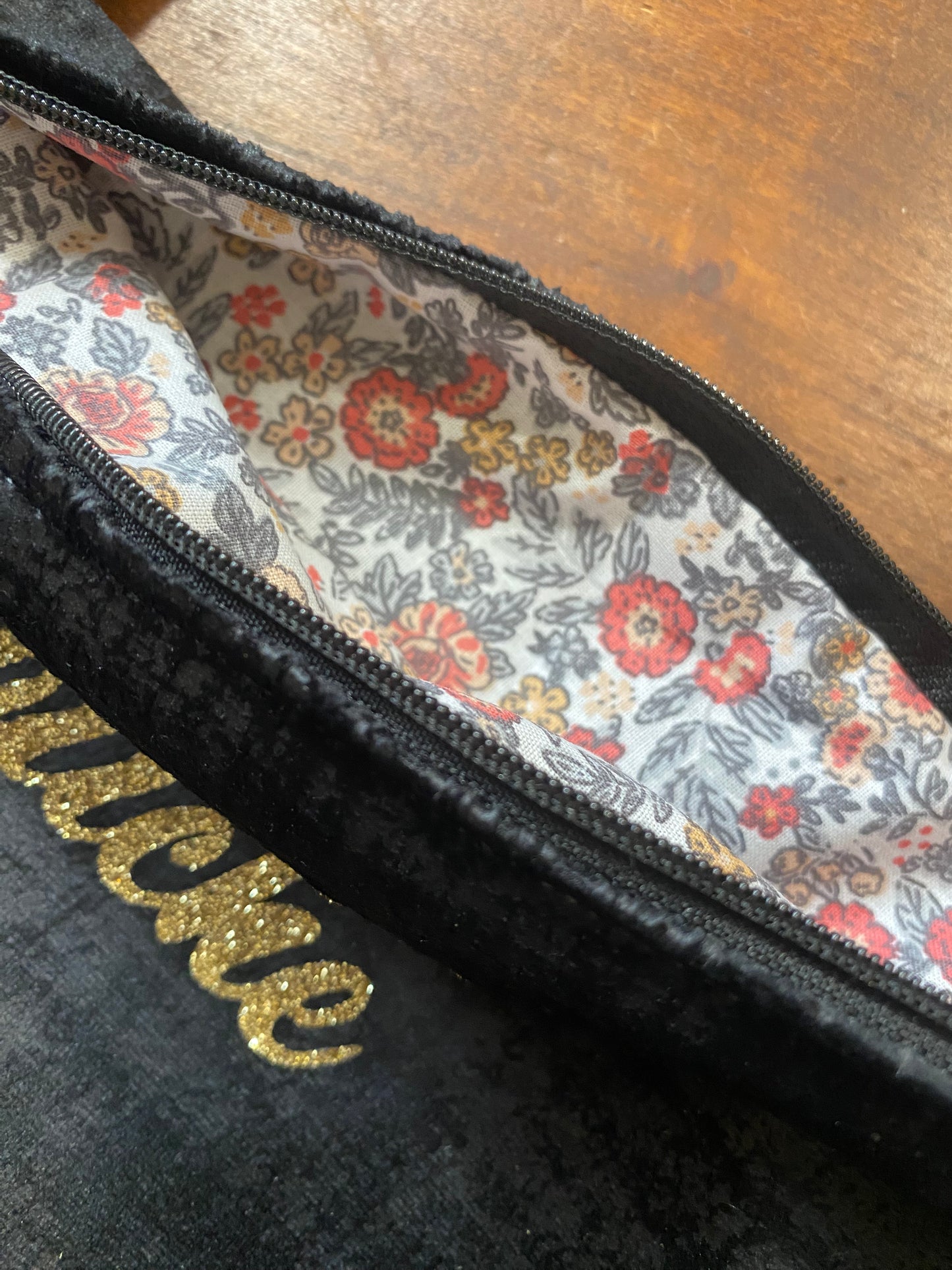 MINOUCHE pochette velours noir