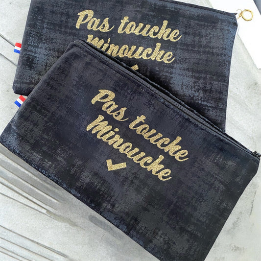 MINOUCHE pochette velours noir