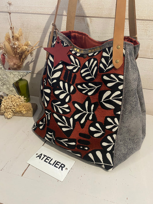 GALETA : cabas anses cuir