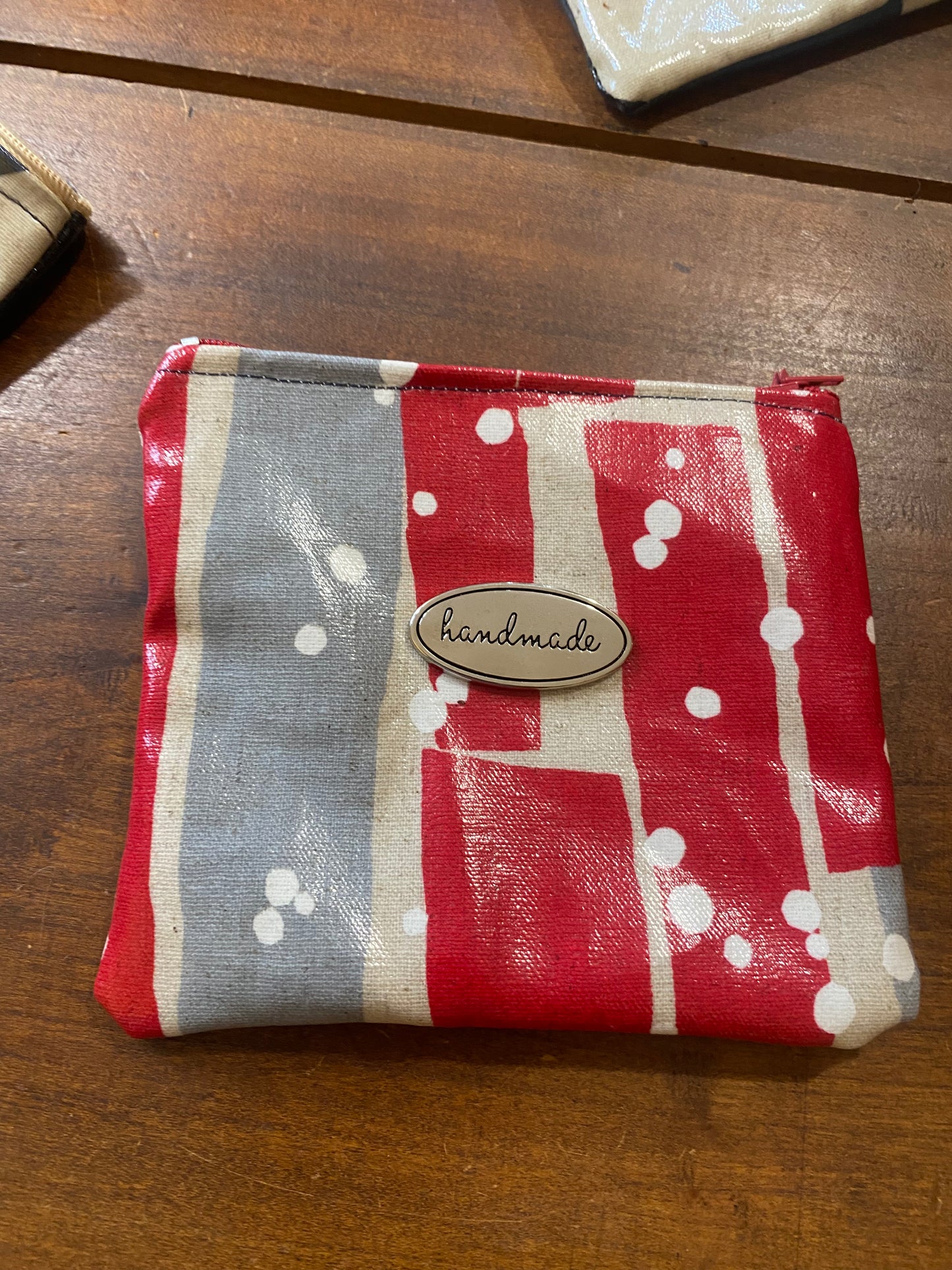 KOKKA porte monnaie en lin enduit .