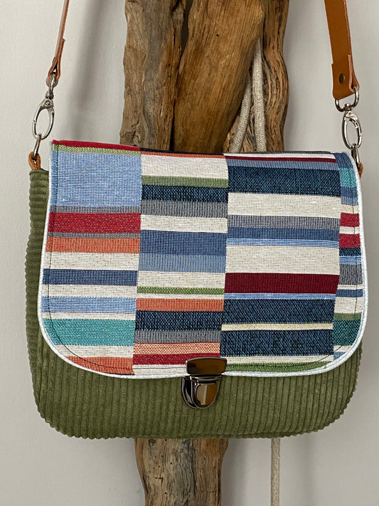 COLCHIC sac bandoulière velours .