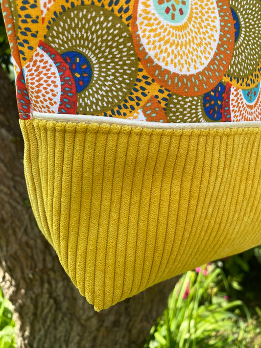 SAHEL , sac bandoulière bimatière fait main 🤚