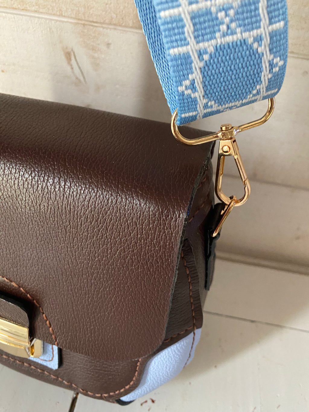 SILLAGE sac cuir chocolat myosotis